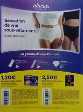 Publicite hygiene féminine d'occasion  Montluçon