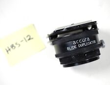 ACCURA SLIDE DUPLICATOR cópia 35mm slides uso montagem em T com câmera digital? comprar usado  Enviando para Brazil