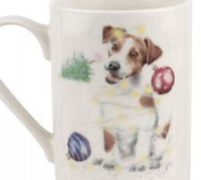 Caneca de café Royal Worcester Wrendale Designs Papai Noel ajudante cachorro cachorro Hannah Dale comprar usado  Enviando para Brazil