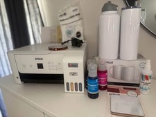 Pacote de impressora Espon EcoTank ET 2800 levemente usado com muitos extras - Branco comprar usado  Enviando para Brazil