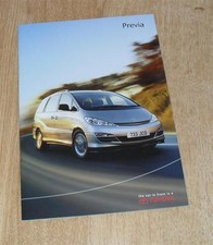 Usado, Folheto Toyota Previa 2003 - T2 T3 & T Spirit 2.4 VVTI e 2.0 D4D - Mercado do Reino Unido comprar usado  Enviando para Brazil