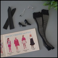 🤍Botões de sapatos Barbie Midi Magic #1869 mangueira preta biqueira fechada +extra vintage 1960🖤 comprar usado  Enviando para Brazil