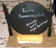 Tisch kreidetafel teller gebraucht kaufen  Rabenau
