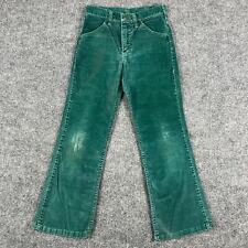 Pantalones de pana Wrangler vintage para hombre talla 27x30 verde estudiante segunda mano  Embacar hacia Argentina