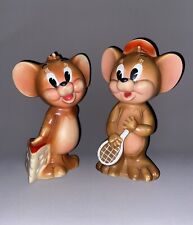 VINTAGE 2 FIGURES " JERRY " TOM & JERRY - HANNA BARBERA - LOEWS " FAMOSA " 1965., usado comprar usado  Enviando para Brazil