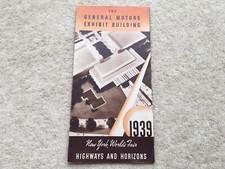 ESCASO 1939 FERIA MUNDIAL DE NUEVA YORK EXPOSITORES GENERALES MOTORES CONSTRUCCIÓN ADV LIEFLET segunda mano  Embacar hacia Mexico