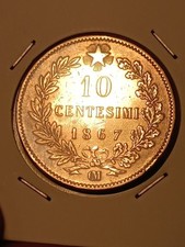 Splendida centesimi 1867 usato  Roma