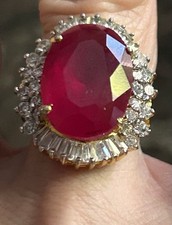 Modeschmuck ring rotem gebraucht kaufen  Berlin