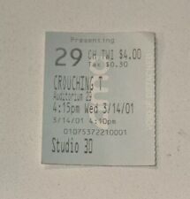 Ingresso de filme Crouching Tiger Hidden Dragon cinemas em língua estrangeira 14/03/01 comprar usado  Enviando para Brazil