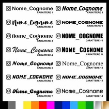 Adesivo instagram nome usato  Formigine