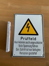 Blechschild prüffeld arbeitss gebraucht kaufen  Ulm