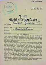 Reichskleiderkarte münchen 19 gebraucht kaufen  Fehrb.,-Winzeln