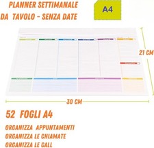 Planner settimanale planner usato  Bisceglie