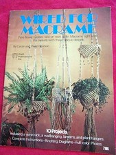 LIVRO PADRÃO VINTAGE 1977 "COM FIO PARA MACRAMÊ" 23 PÁGINAS 10 DESIGNS  comprar usado  Enviando para Brazil