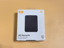 Disco rígido externo portátil WD 2TB Elements HDD HD - WDBU6Y0020BBK-WESN - 89116 comprar usado  Enviando para Brazil