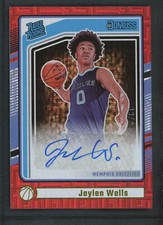 2024-25 JAYLEN WELLS 13/99 AUTOGRAFADO PANINI DONRUSS LABIRINTO VERMELHO AVALIADO NOVATO RC #276 comprar usado  Enviando para Brazil