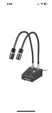 Iluminador de luz AmScope LED-6W poderoso 6 watts LED pescoço de ganso duplo UV-395 comprar usado  Enviando para Brazil