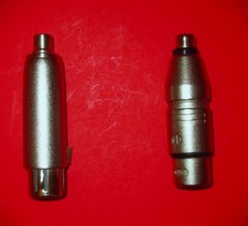Adaptador de áudio conector plugue 3 pinos XLR fêmea para RCA fêmea comprar usado  Enviando para Brazil