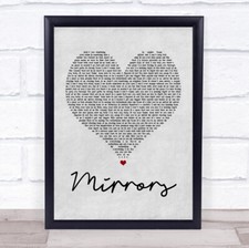 Mirrors grey heart for sale  UK