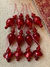 Red shimmery glass for sale  HORSHAM