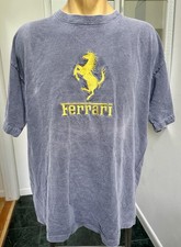 Usado, CAMISETA FERRARI VINTAGE DÉCADA DE 1990 CINZA CARVÃO AMARELO BORDADO CAVALO L comprar usado  Enviando para Brazil