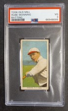 1909-11 T206 - Rube Manning - NY Highlanders/Yankees - OLD MILL - PSA 3 MUITO BOM ESTADO comprar usado 1909-11 T206 - Rube Manning - NY Highlanders/Yankees - OLD MILL - PSA 3 MUITO BOM ESTADO comprar usado  Enviando para Brazil