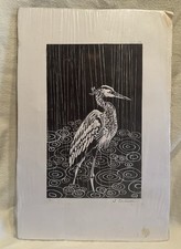 Vintage linocut print for sale  Vancouver