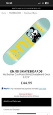 Skateboard enjoi skateboardsno for sale  SUTTON COLDFIELD