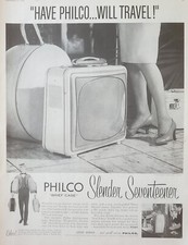 1958 Philco Slender Seventeener Brief Case Televisão TV Vintage Impressão Anúncio BOM comprar usado  Enviando para Brazil