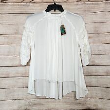 lacey white blouse med for sale  Dos Palos