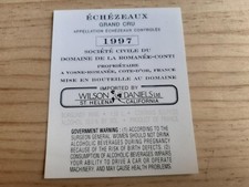 étiquette vin echezeaux d'occasion  Quimperlé