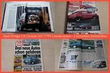 Opel Omega 3.0i Caravan mit 177PS Literaturpaket - 2 komplette Zeitschriften comprar usado  Enviando para Brazil
