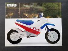 1991 Honda Cub 90 revendedor de motocicletas folheto desdobrável catálogo de vendas comprar usado  Enviando para Brazil