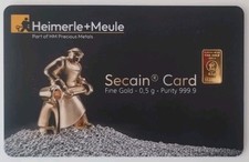 Goldbarren secain card gebraucht kaufen  München
