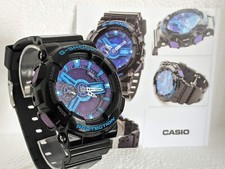 Relógio Casio G-SHOCK Azul - GA-110HC-1ACR - Excelente estado! SEM RESERVA! comprar usado  Enviando para Brazil