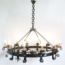 Lampadario lampada lanterna in ferro battuto forgiato  12 luci diametro 110 cm comprar usado  Enviando para Brazil
