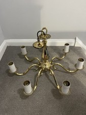 Arm brass chandelier for sale  LITTLEHAMPTON