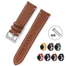Pulseira de relógio masculina de couro genuíno empresarial couro bovino dupla face qualidade 18-24mm comprar usado  Enviando para Brazil