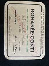 étiquette romanée conti d'occasion  Bagnolet