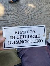 Insegna tabella smalta usato  Casalecchio di Reno