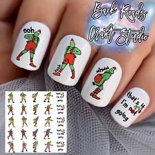 Juego de 50 calcomanías de arte en uñas tobogán acuático de Navidad Grinch y bonificación segunda mano  Embacar hacia Argentina