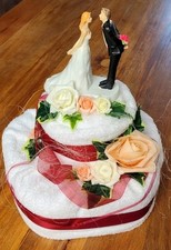 Handtuchtorte geschenk hochzei gebraucht kaufen  Küllstedt