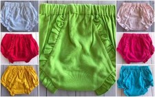 Capa para fraldas Baby Bloomers de malha com babado para bebês meninas 0-6 6-12 ou 12-24 meses comprar usado  Enviando para Brazil