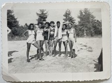 Foto vintage preta afro-americana feminina meninas na praia moda década de 1950 3,25x4,5 comprar usado  Enviando para Brazil