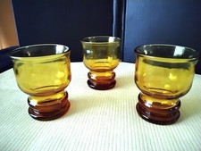 Verres gobelets ambré d'occasion  Rivery