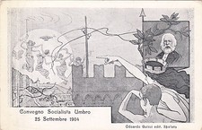 * SOCIALISMO - Convegno Socialista Umbro 1904 - Decennali della "Giovane Umbria", używany na sprzedaż  Wysyłka do Poland