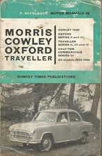 Workshop manual morris for sale  CANTERBURY