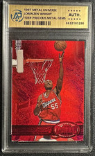 1997 Skybox Metal Universe Lorenzen Wright #108 Precious Gems PMG /100 Raro! comprar usado  Enviando para Brazil