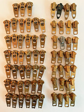Vintage brass zipper d'occasion  Expédié en Belgium