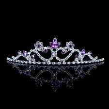 Mini tiara princesa coroa casamento baile infantil menina flor roxa  comprar usado  Enviando para Brazil
